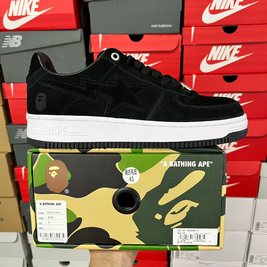 A Bathing Ape Bapesta Denim Black/White