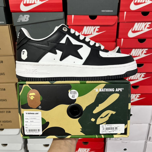 A Bathing Ape Bapesta Black/White