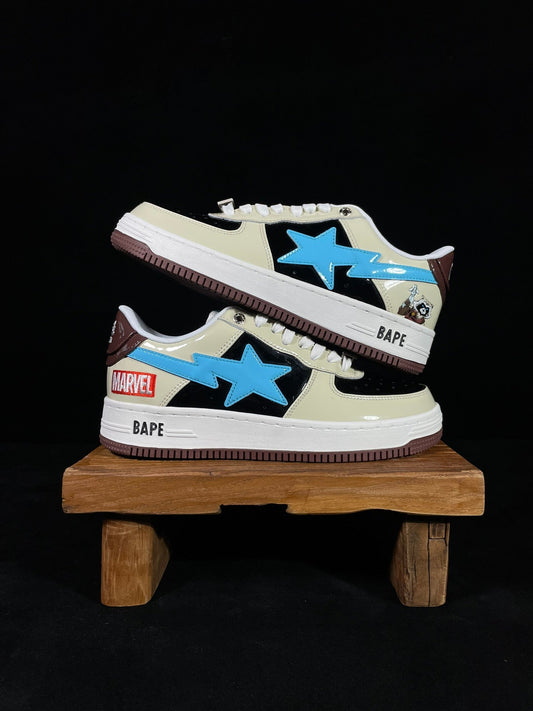 A Bathing Ape Bapesta Marvel Edition Rocket Raccoon