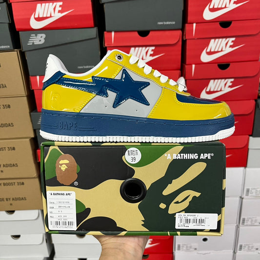 A Bathing Ape Bapesta Yellow/Blue/Grey