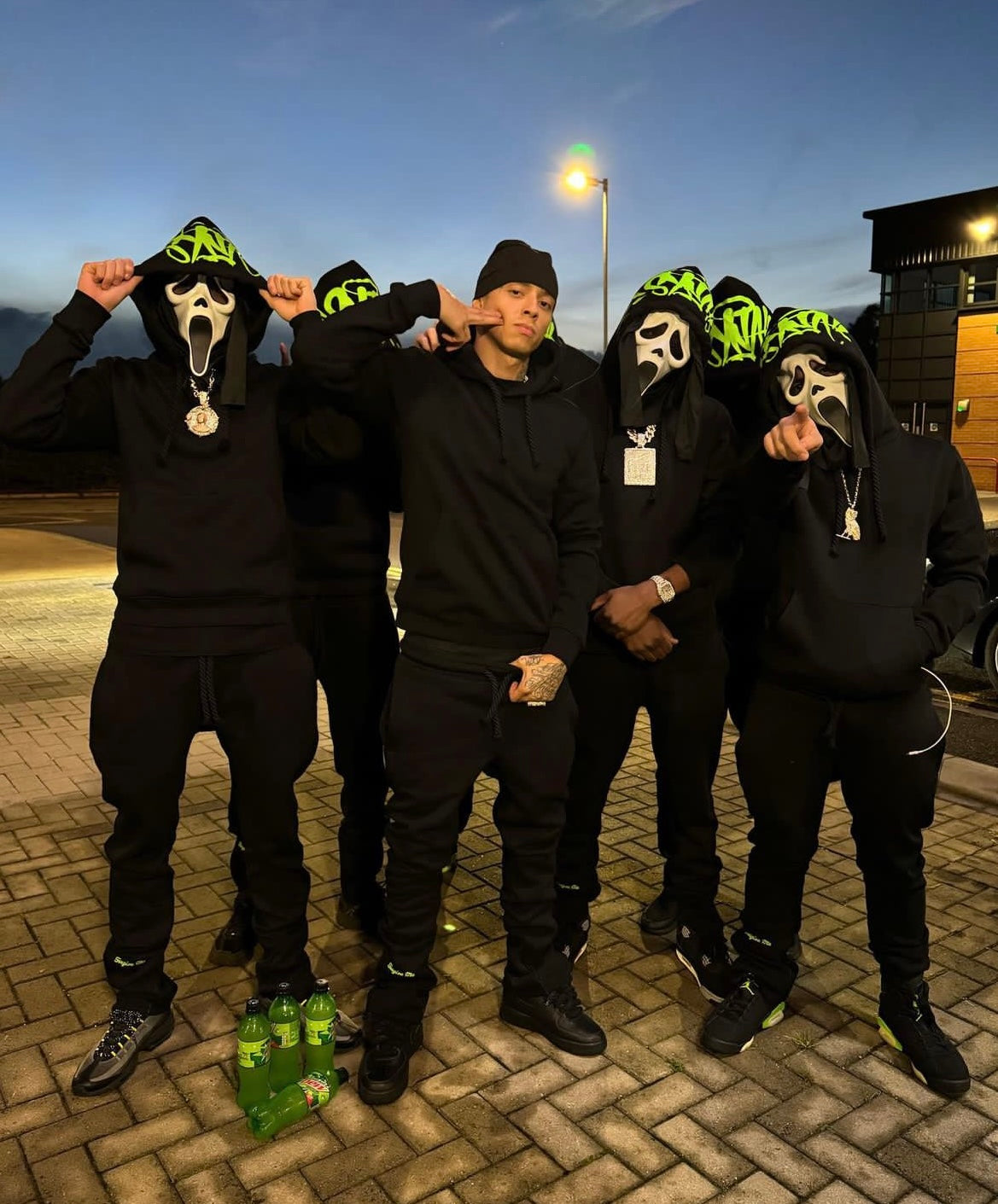 Syna World Tracksuit - (BLACK/GREEN) EXCLUSIVITY 21DRIPZZ