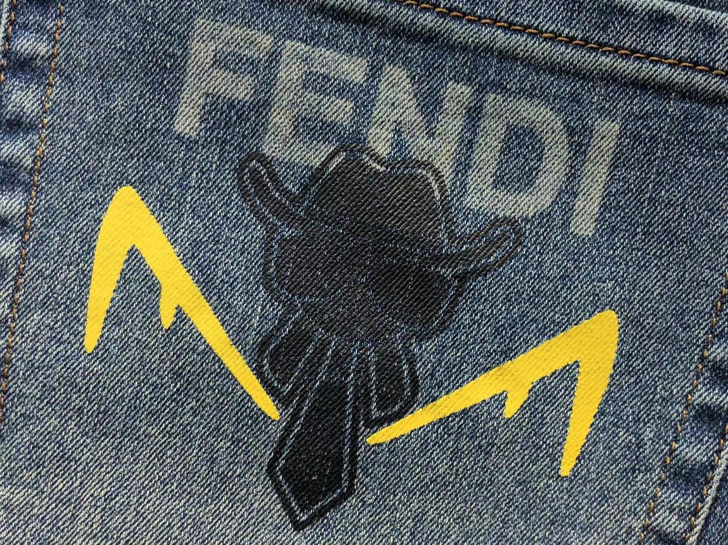 Fendi Secret Denim Jeans Black
