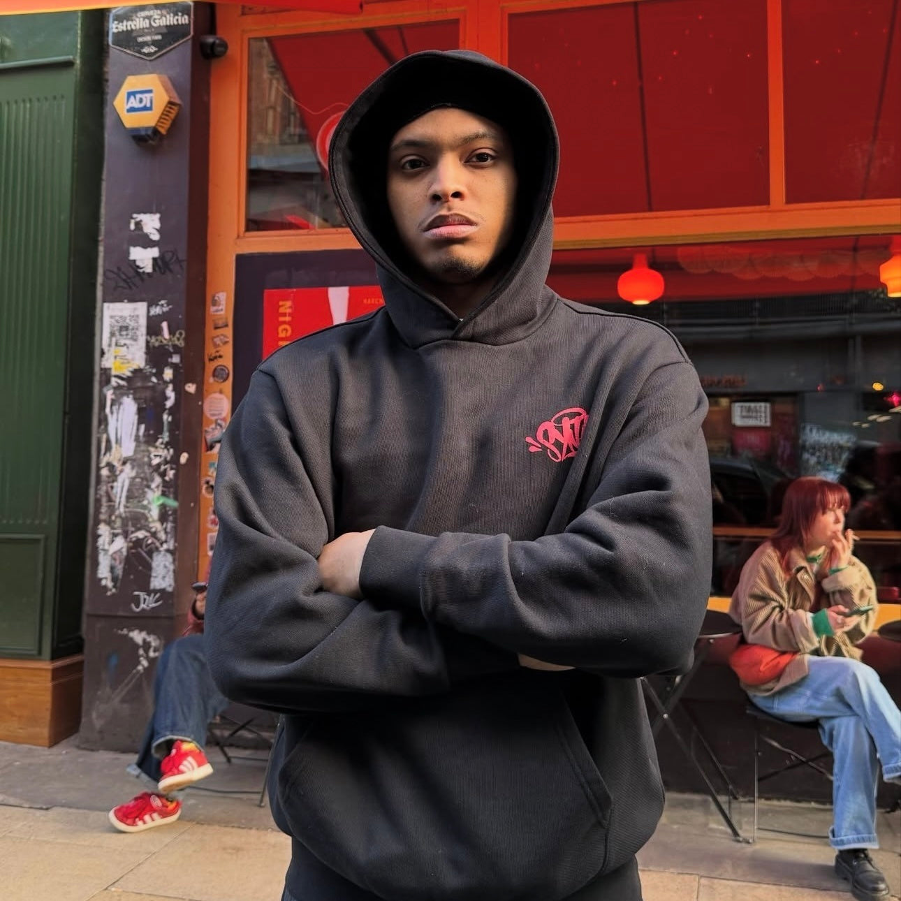 Syna World x NEMZZZ Rent Due Hoodie Black