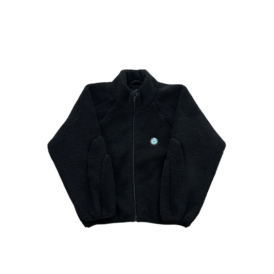 Broken Planet Sherpa Zip Hoodie Black