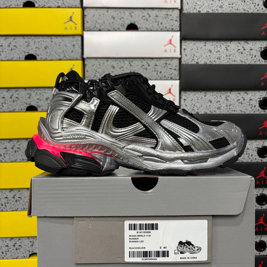 Balenciaga Runner Led 7.5 Silver Grey Black