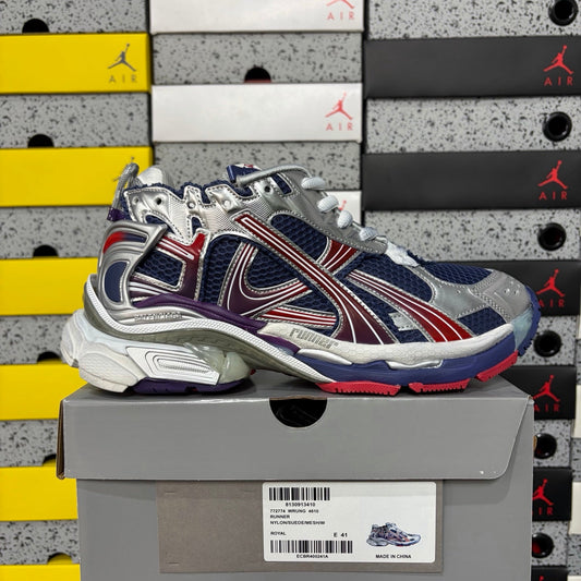 Balenciaga Runner 7.5 Grey Blue Cherry