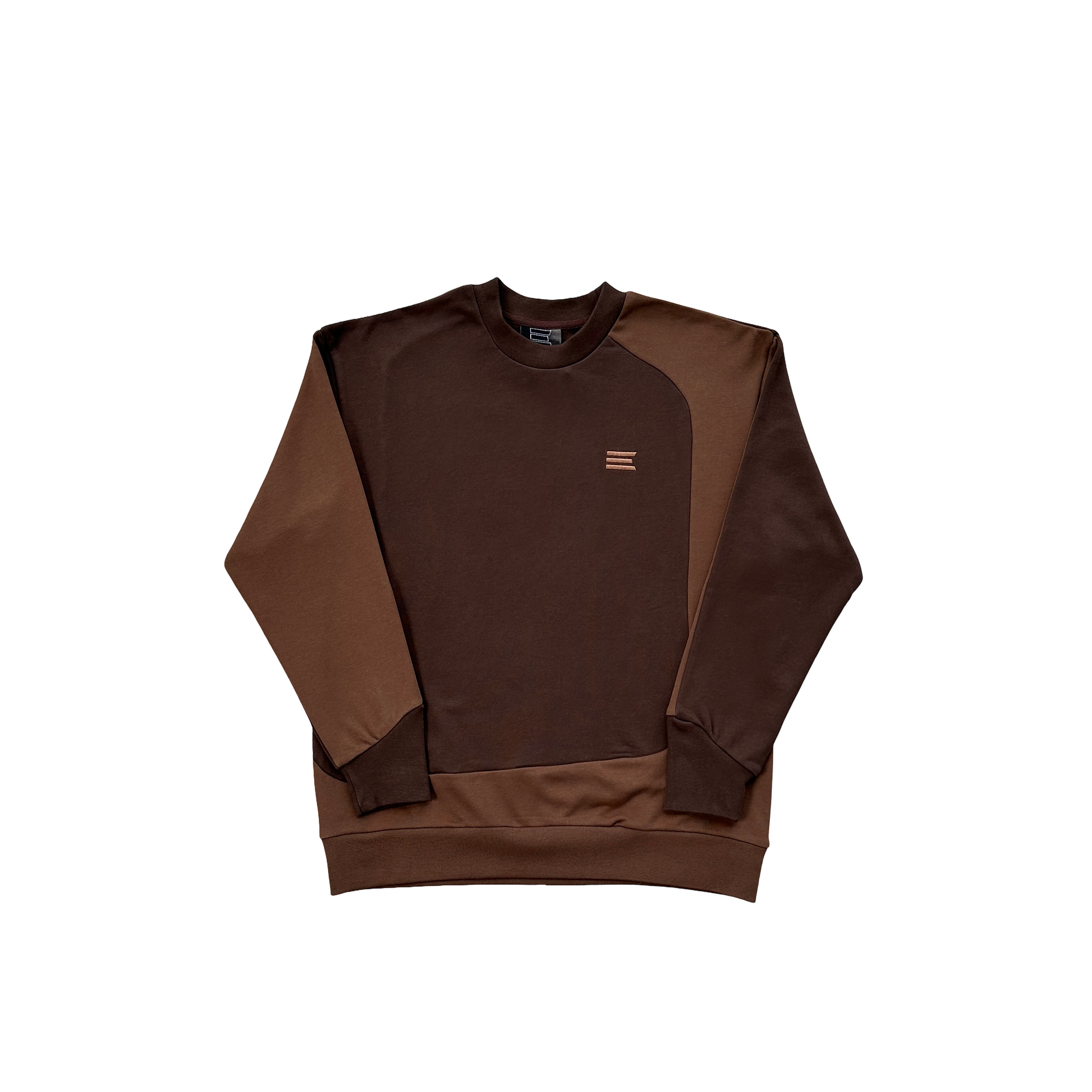 Kroen Patchwork Crewneck Brown