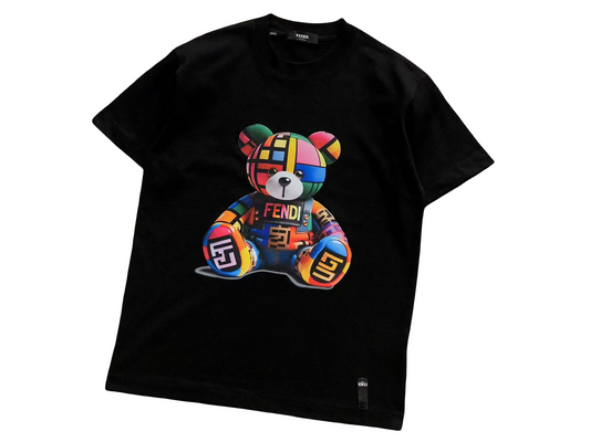 Fendi 3D Bear Tee Black