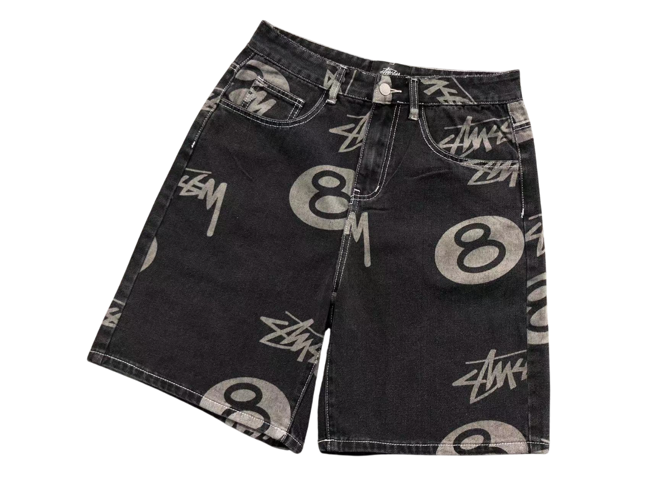 Stussy 8ball Short Black/Grey
