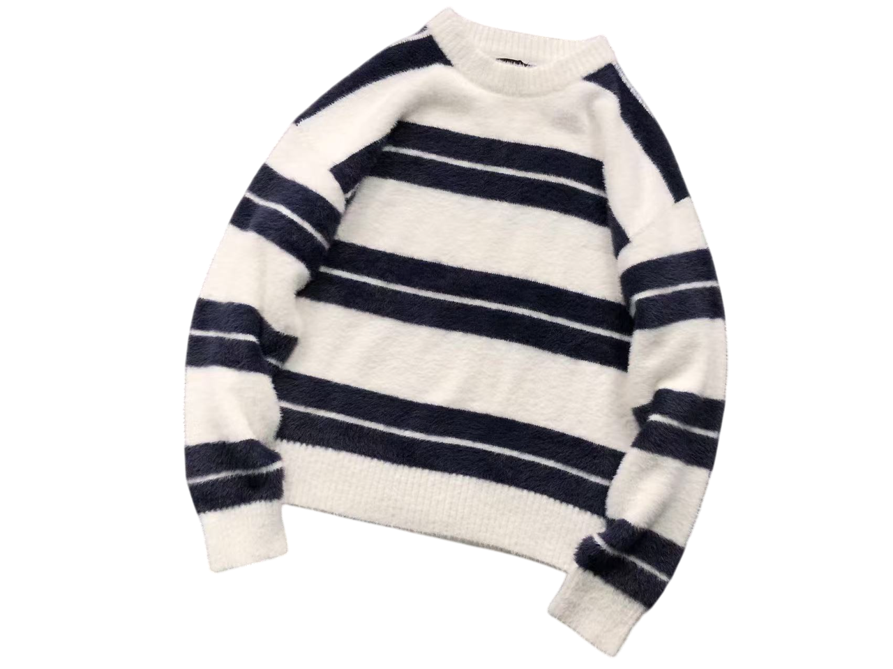 Stussy Knit Crewneck Navy/White