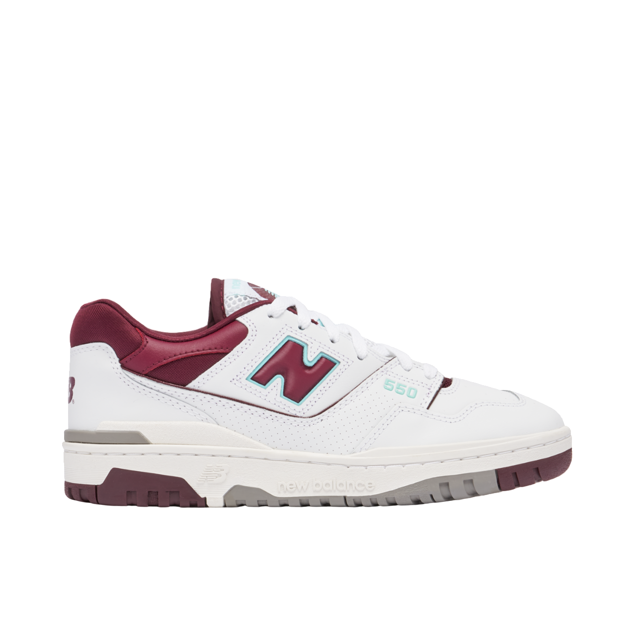 New Balance 550 Burgundy Cyan