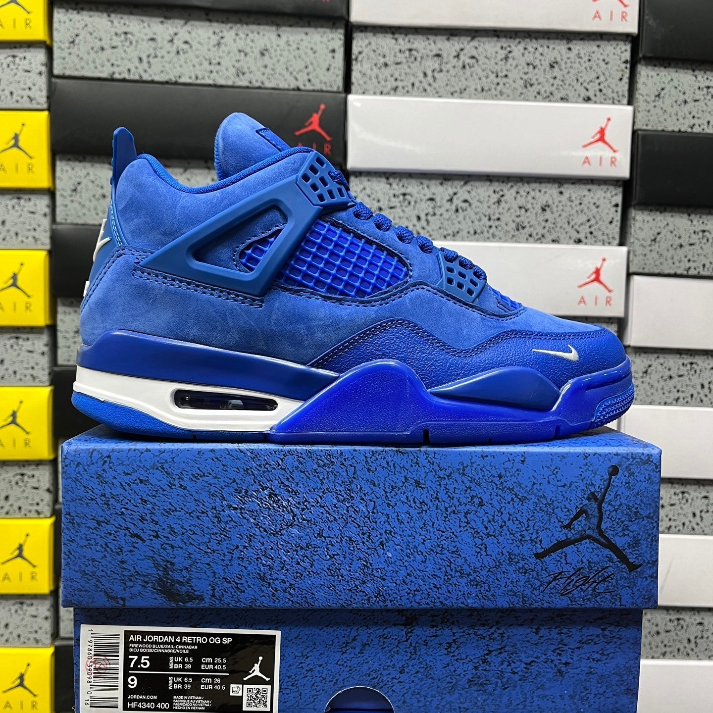 Jordan 4 Retro OG SP Nigel Sylvester Blue Brick By Brick