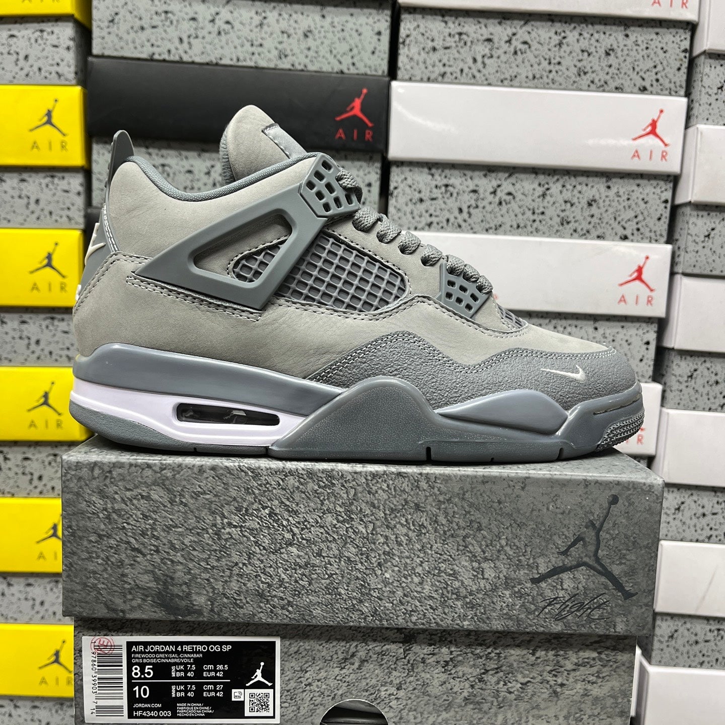 Jordan 4 Retro OG SP Nigel Sylvester Grey Brick By Brick
