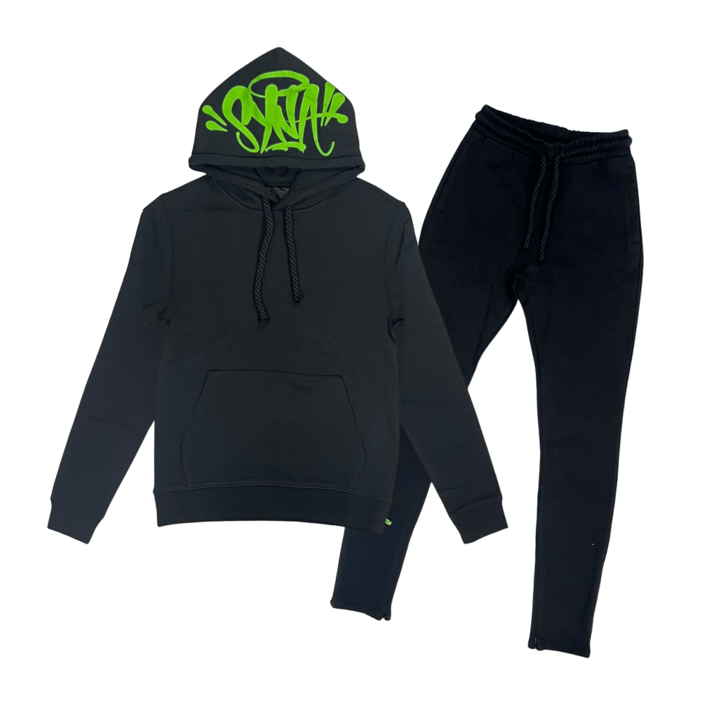 Syna World Tracksuit Black/Green EXCLUSIVITY 21DRIPZZ