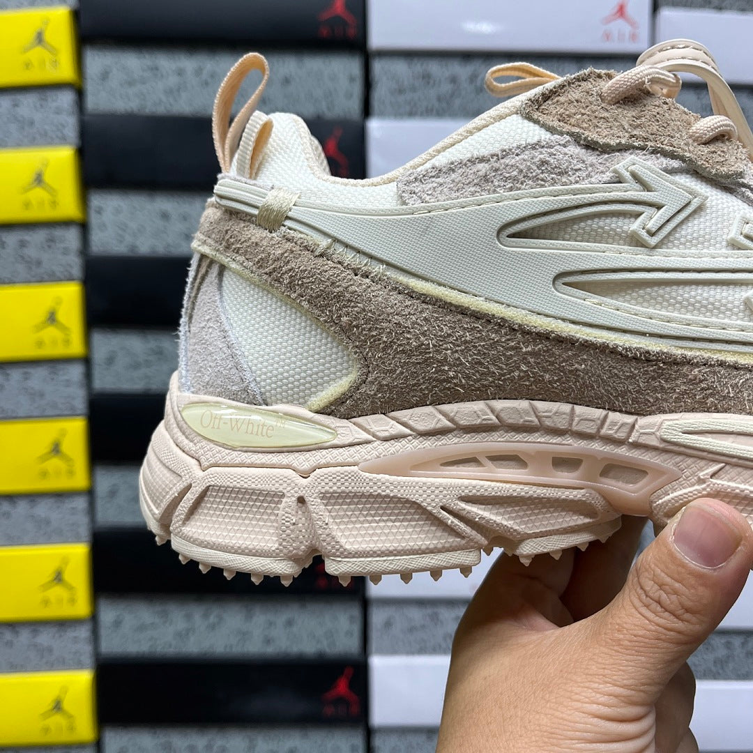 Off-White Be Right Back Cream Suede