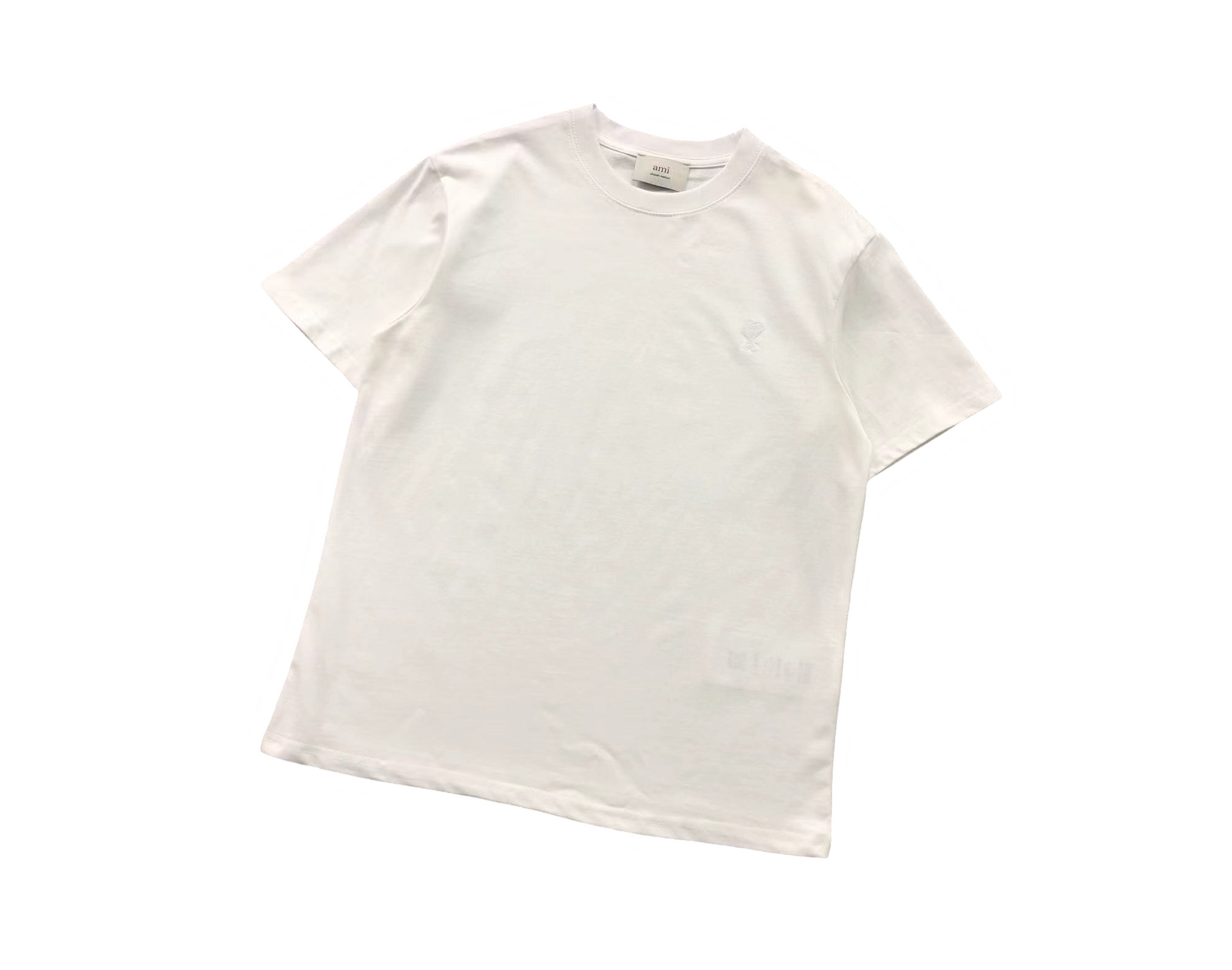 AMI Paris White Heart Tee White