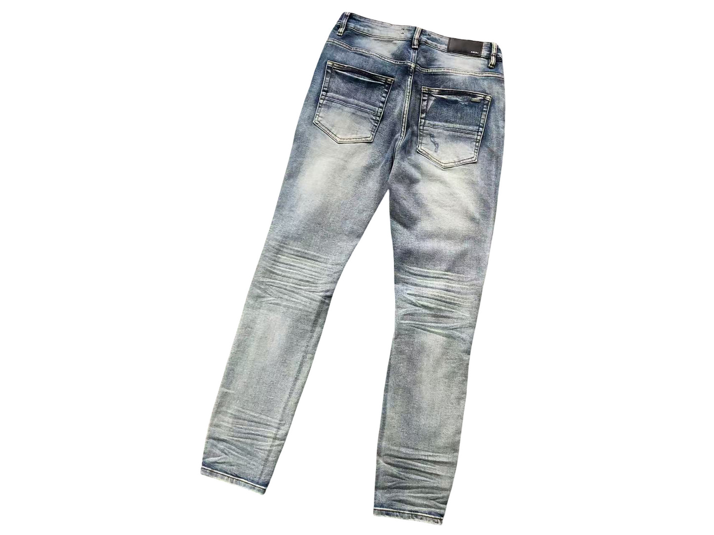 AMIRI Raw Edge Jeans Blue