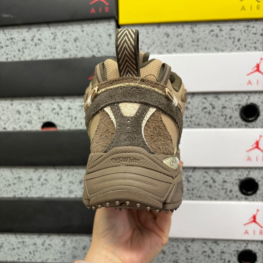 Off-White Be Right Back Brown Yellow Mesh