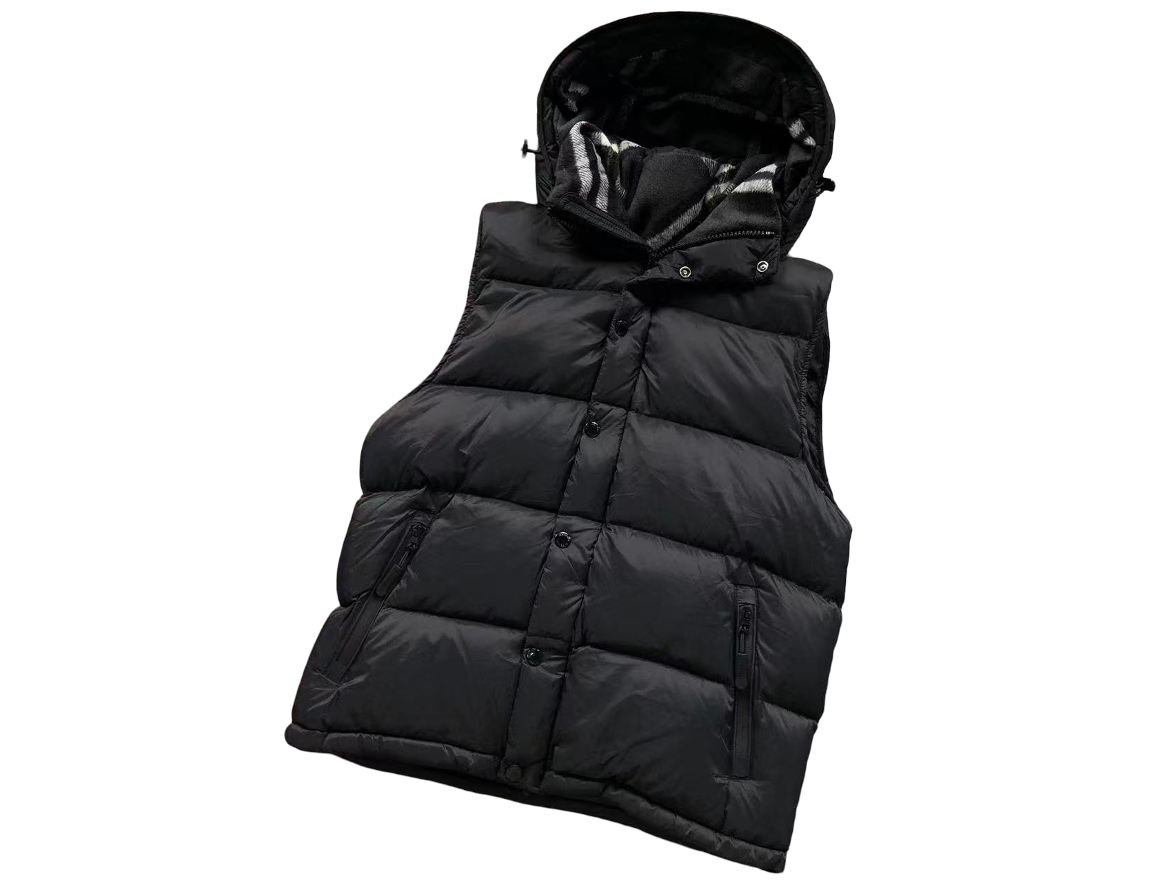 Burberry Detachable Hooded Puffer Jacket Black