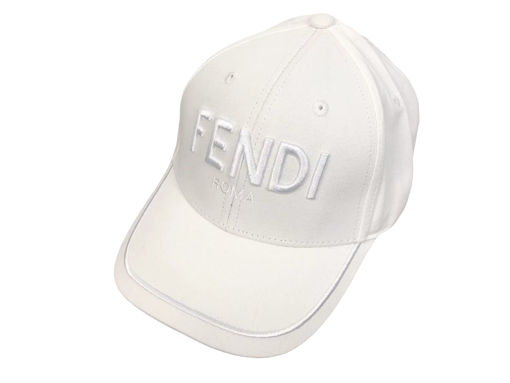 Fendi Roma Cap White