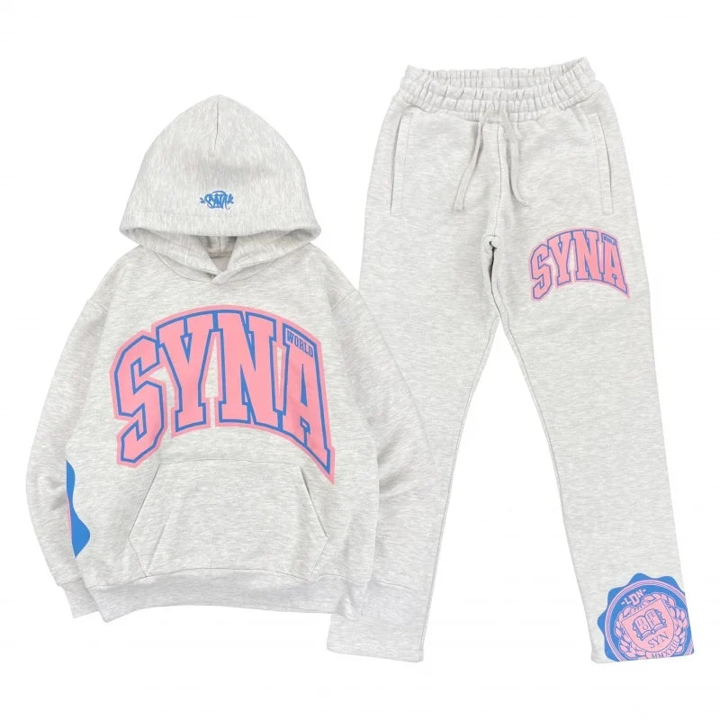 Syna World Crest Pack Tracksuit White/Pink