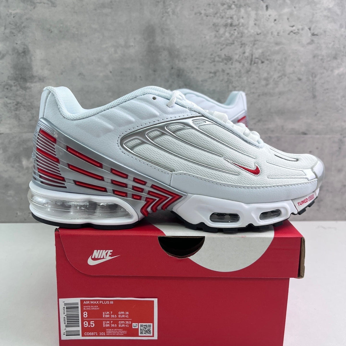 Nike Air Max Plus 3 Silver Red