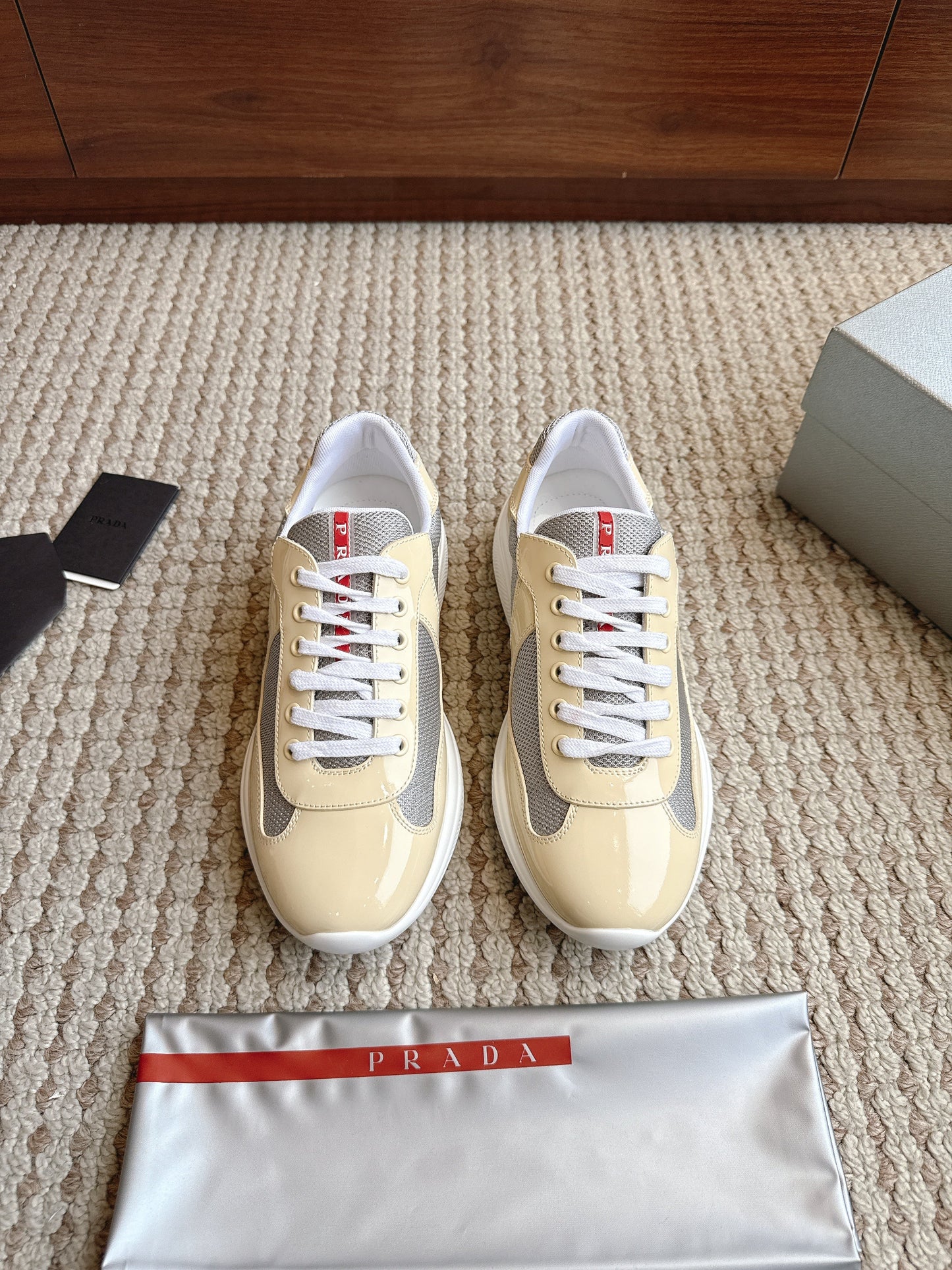 Prada America's Cup Cream Grey