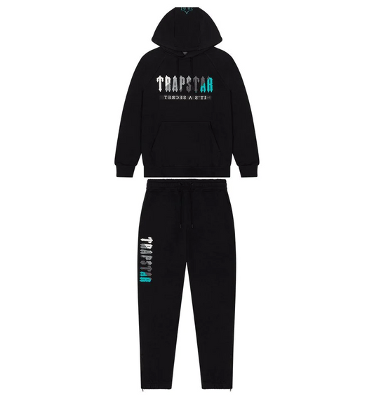 Trapstar Chenille Decoded 2.0 Hoodie Tracksuit Black/Teal