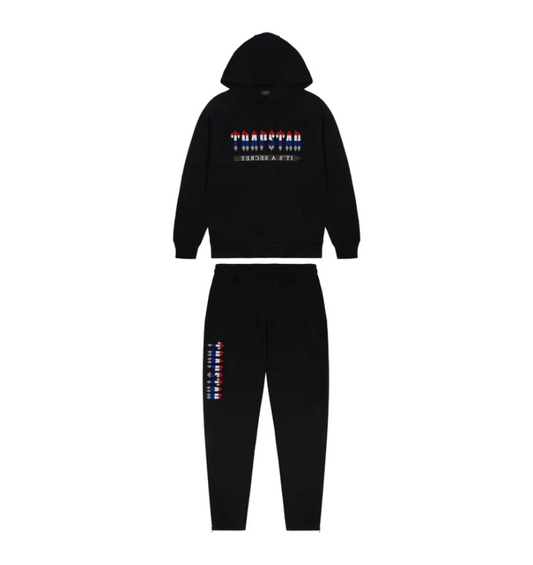 Trapstar Chenille Decoded 2.0 Hoodie Tracksuit Black Revolution Edition