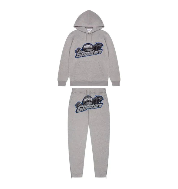 Trapstar Shooters Hoodie Tracksuit Grey Ice Flavours