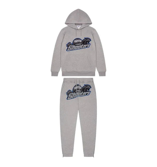 Trapstar Shooters Hoodie Tracksuit Grey Ice Flavours