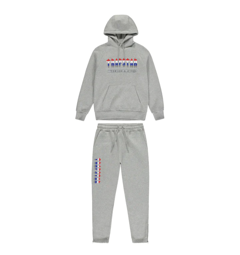 Trapstar Chenille Decoded Hoodie 2.0 Tracksuit Grey Revolution Edition