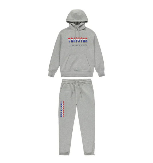 Trapstar Chenille Decoded Hoodie 2.0 Tracksuit Grey Revolution Edition