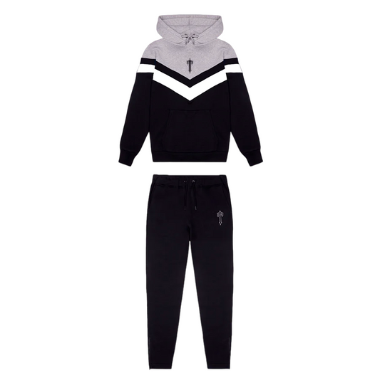 Trapstar V Stripe Tracksuit Black/White