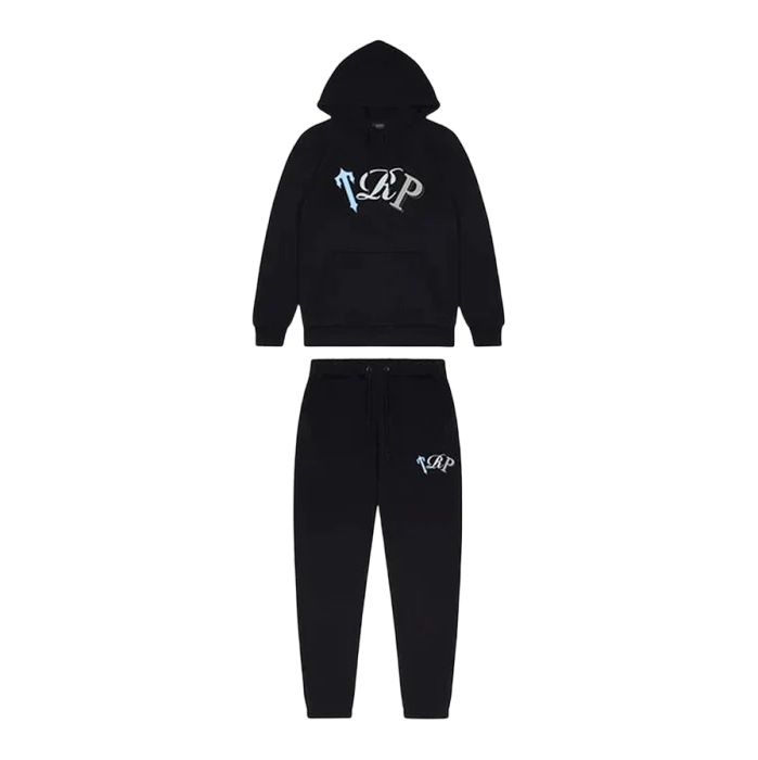 Trapstar TRP Tracksuit Black/Ice Blue