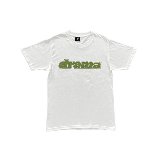 Drama Call Classic Tee White/Grass Green