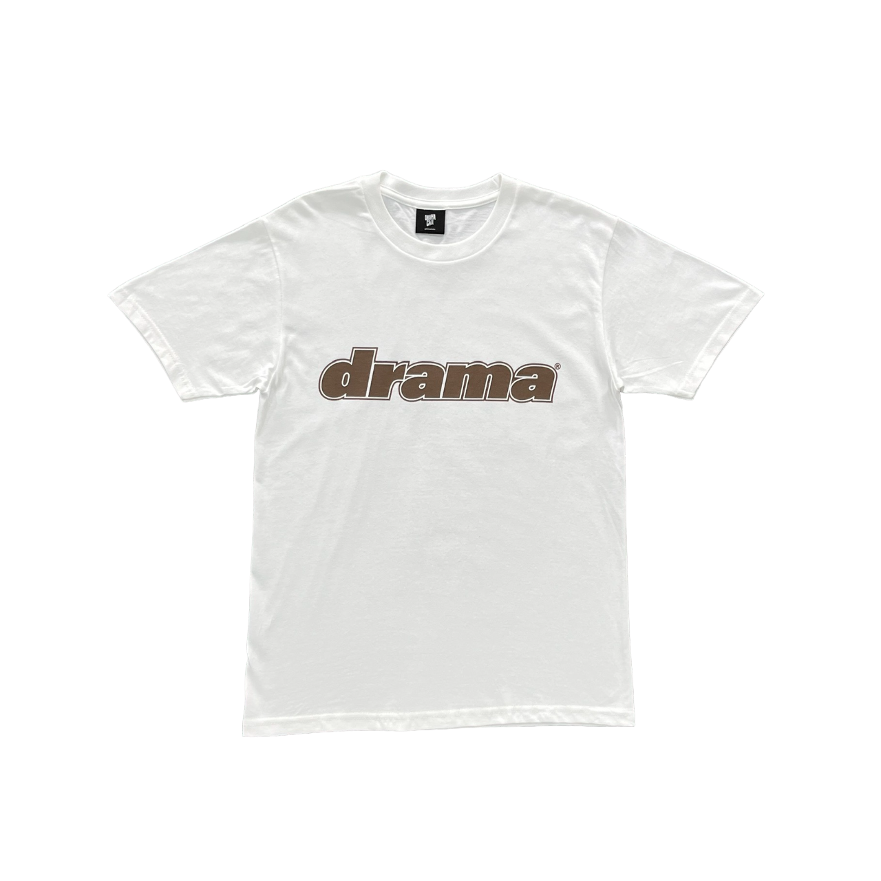 Drama Call Classic Tee White/Brown