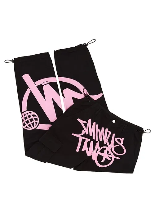Minus Two Black Graff Cargos - (PINK)