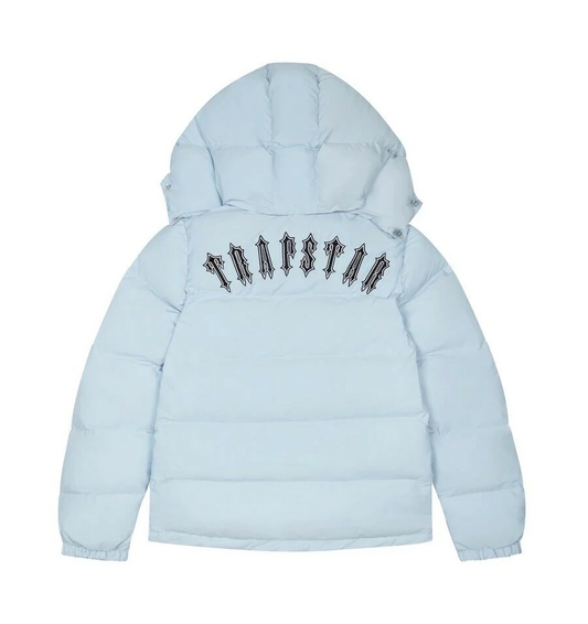 Trapstar Irongate Detachable Hooded Puffer Jacket Ice Blue