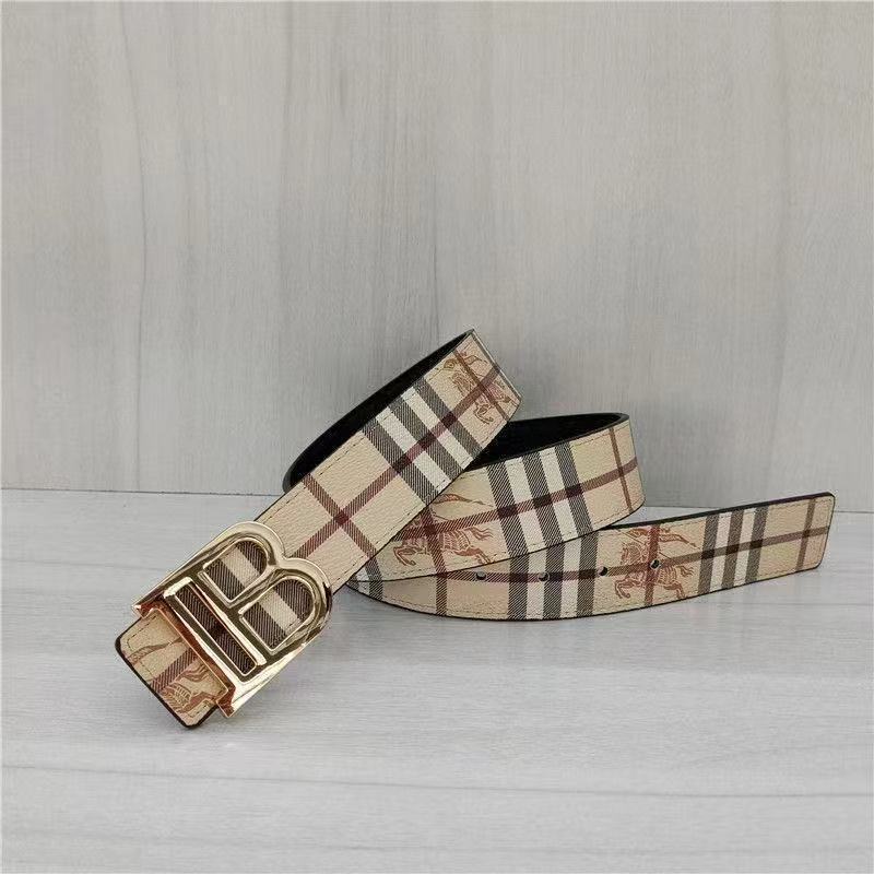 Burberry Vintage Pebbled Belt Bronze