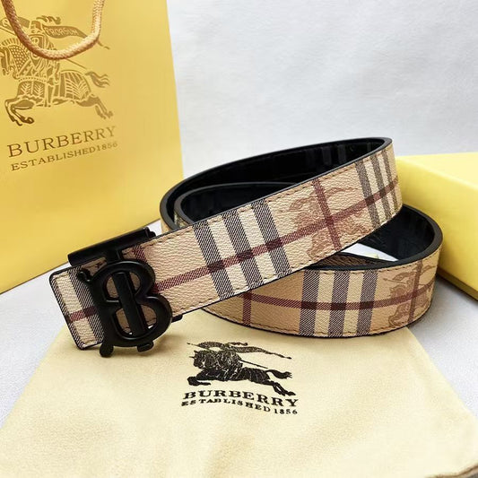 Burberry Vintage TB Belt Triple Black