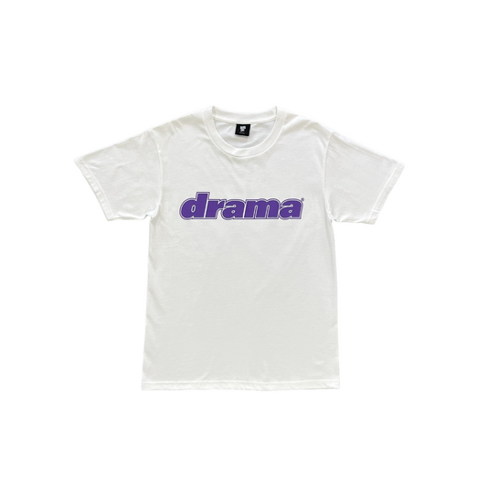 Drama Call Classic Tee White/Purple