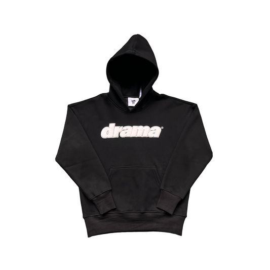 Drama Call Foam Hoodie Black/White