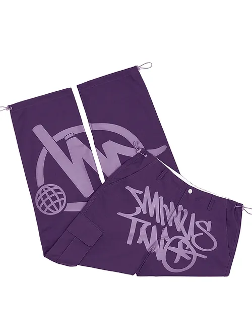Minus Two Black Graff Cargos - (FULL PURPLE)
