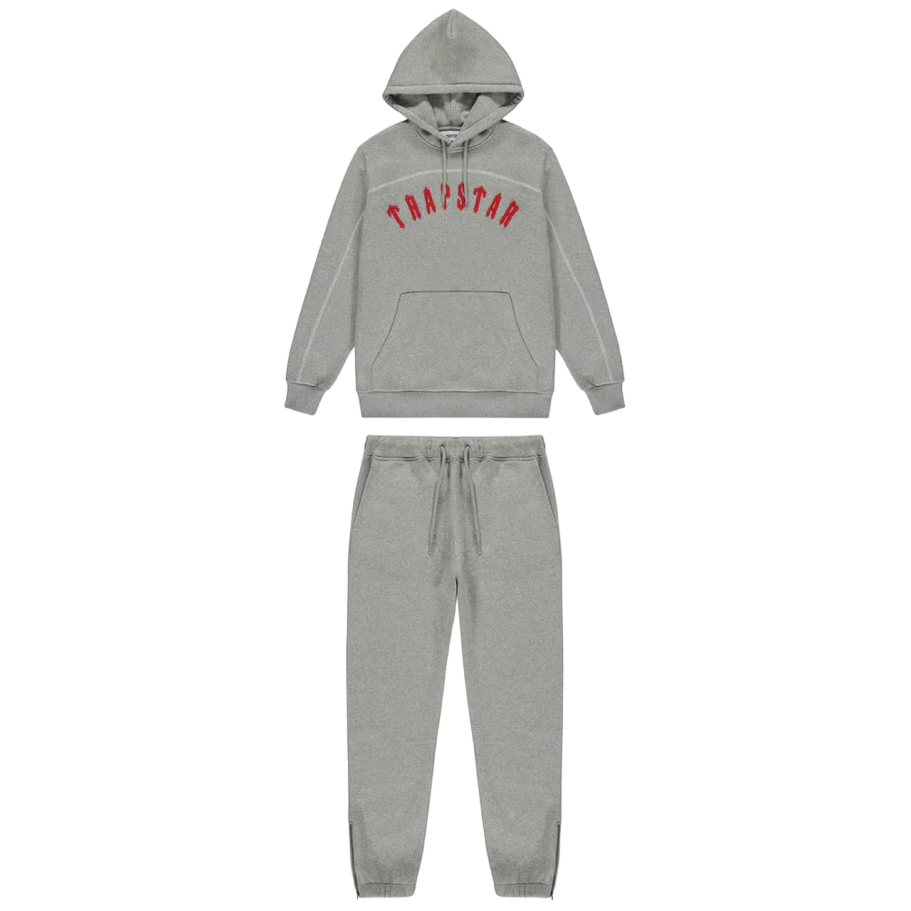 Trapstar Irongate Arch Tracksuit Grey/Red