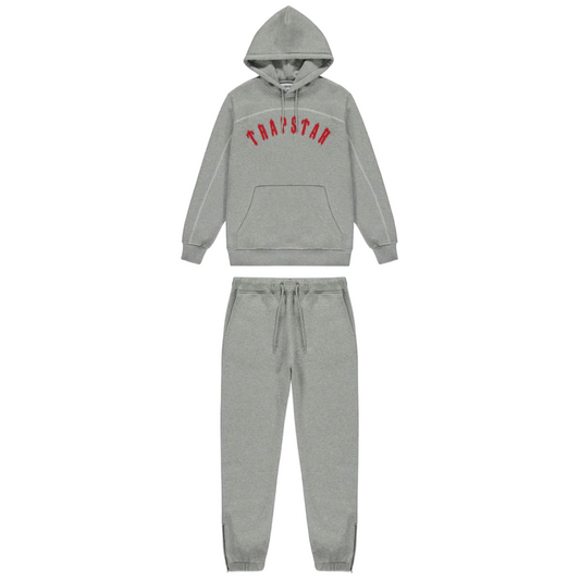 Trapstar Irongate Arch Tracksuit Grey/Red