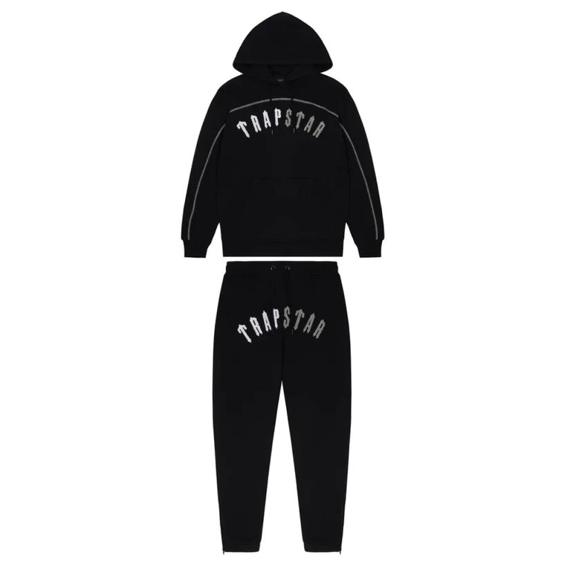 Trapstar Irongate Arch Tracksuit Black Monochrome Edition