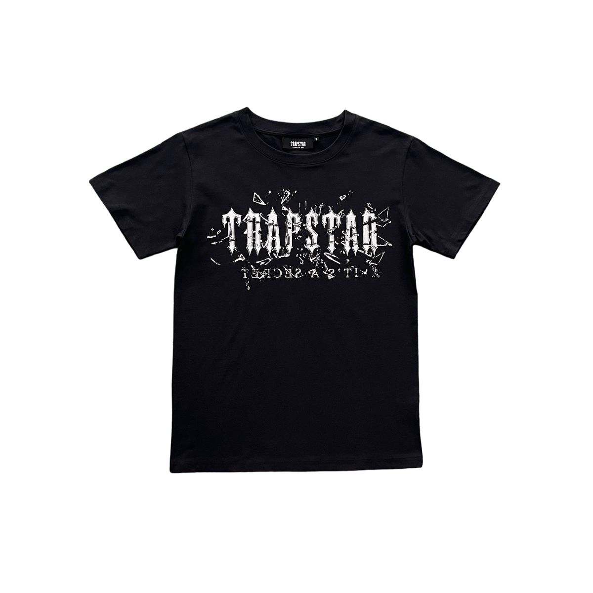 Trapstar Decoded Shattered Glass Tee Black