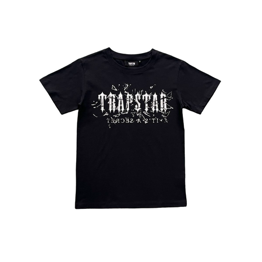 Trapstar Decoded Shattered Glass Tee Black