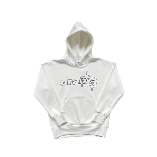 Drama Call Stars Hoodie White/Black